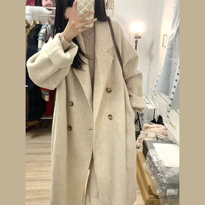 毛呢大衣女2023年秋冬新款小个子高级感超好看中长款呢子外套爆款