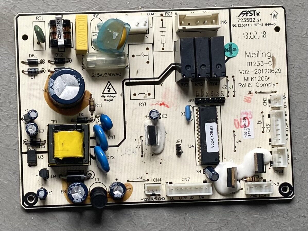 美菱冰箱主板电路电脑板控制板bcd-450zp9b bcd-450zp9n b1233-c