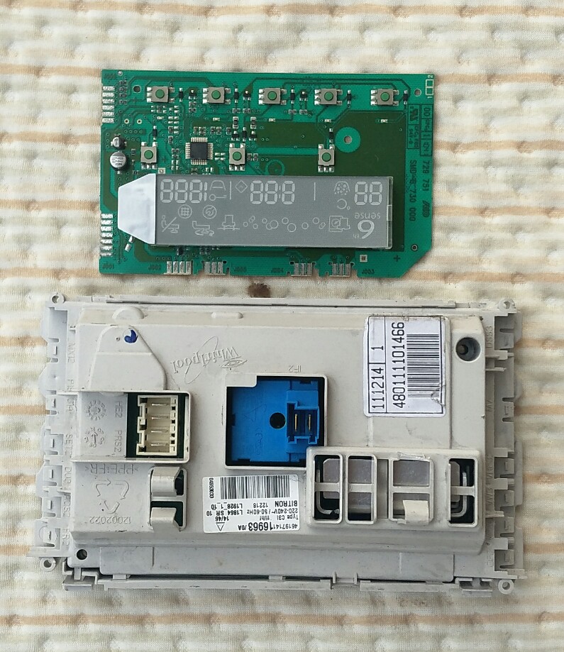 惠而浦滚筒洗衣机AWOE 9558电脑板主板480111101466 461971416963