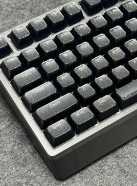 水晶星空果冻键帽OEM闪粉黑色PC透明透光键盘帽wooting rog魔导士