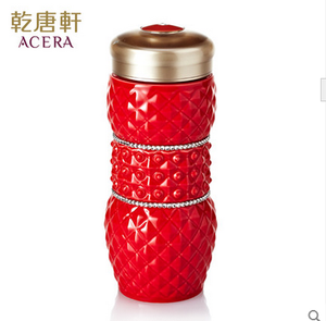 乾唐轩便携吉星亮石带盖活瓷杯