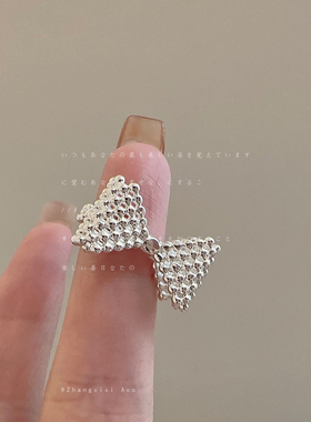 韩国小众设计感蝴蝶结开口戒指女轻奢优雅精致时尚百搭指环戒子