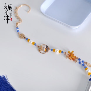 发簪材料包diy手工霜序耳挂流苏月桂兔秋霜柿子秋天丹桂