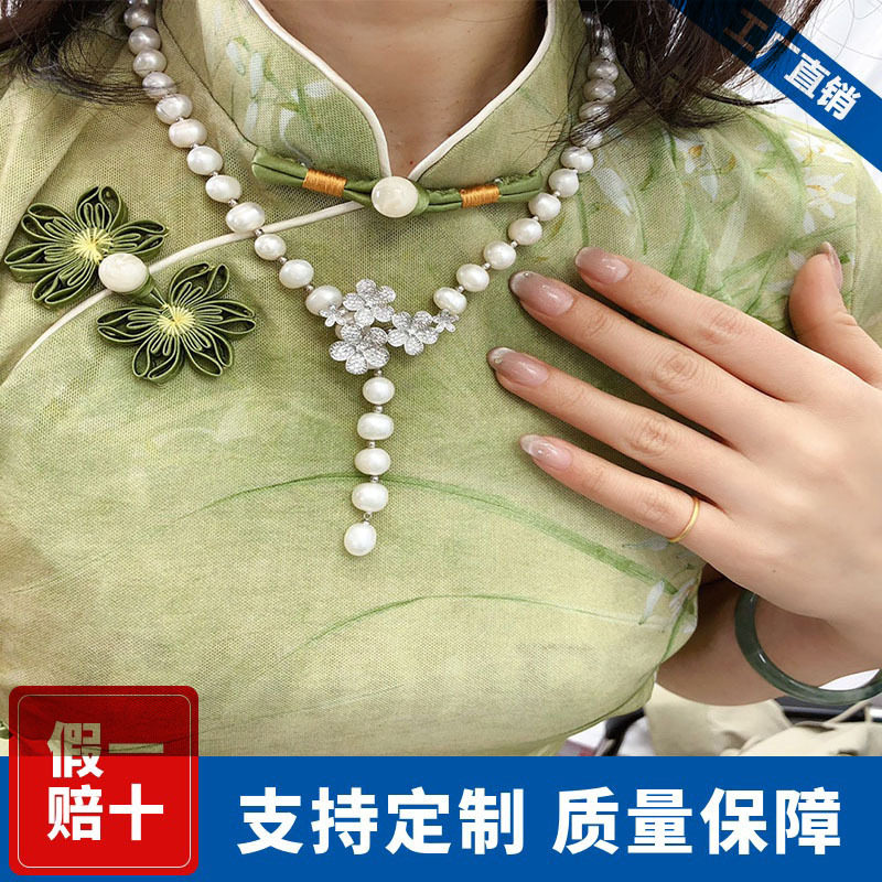 淡水珍珠项链女小众设计高级感短颈饰