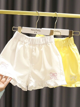 Baby Girl Lace Casual Shorts 2024 Summer New Versatile Pants for Little Girls Korean Style Hot Pants Trendy
