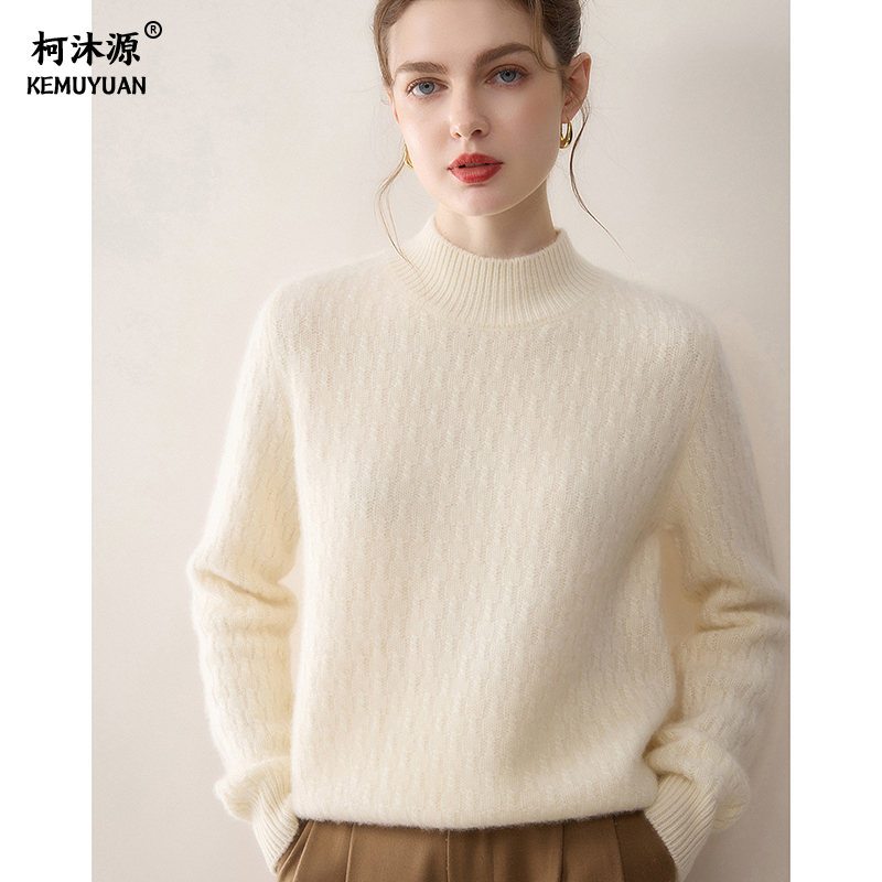 2025新款冬季山羊绒衫女加厚保暖