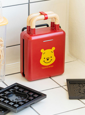韩国进口维尼熊三明治机早餐机华夫饼机烤面包煎蛋机多功能料理机
