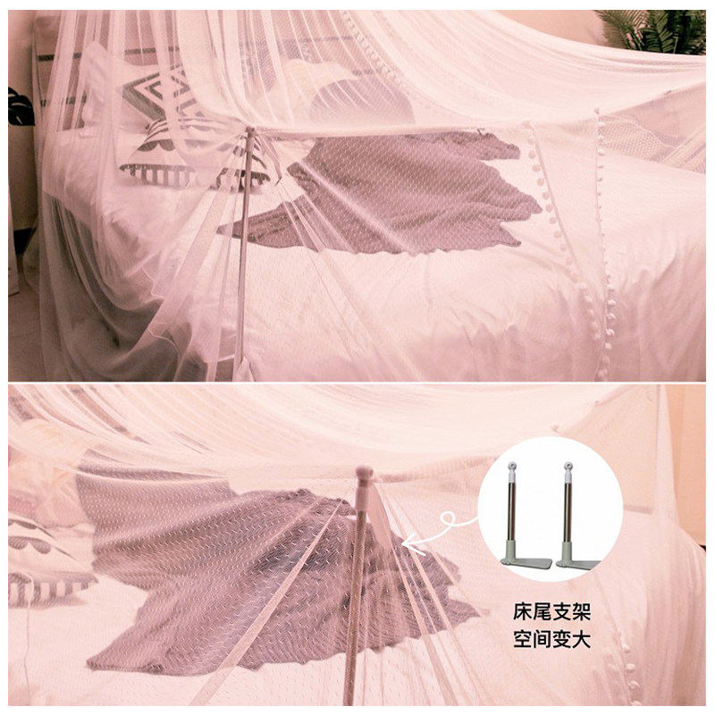 궁전 돔 모기장 액세서리 침대 커튼 선반 침대 옆 텔레스코픽 막대 인쇄 바인딩 방사선학 의학 모두