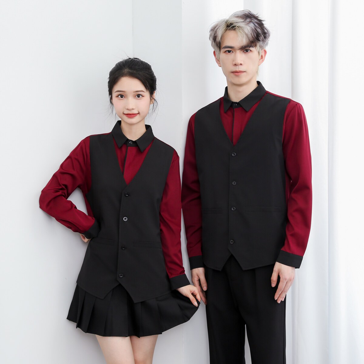 714-H3066P55控69/2025春季韩版新款工作服衬衫潮流制服ktv酒吧,男装衬衫,星座714(原C313)