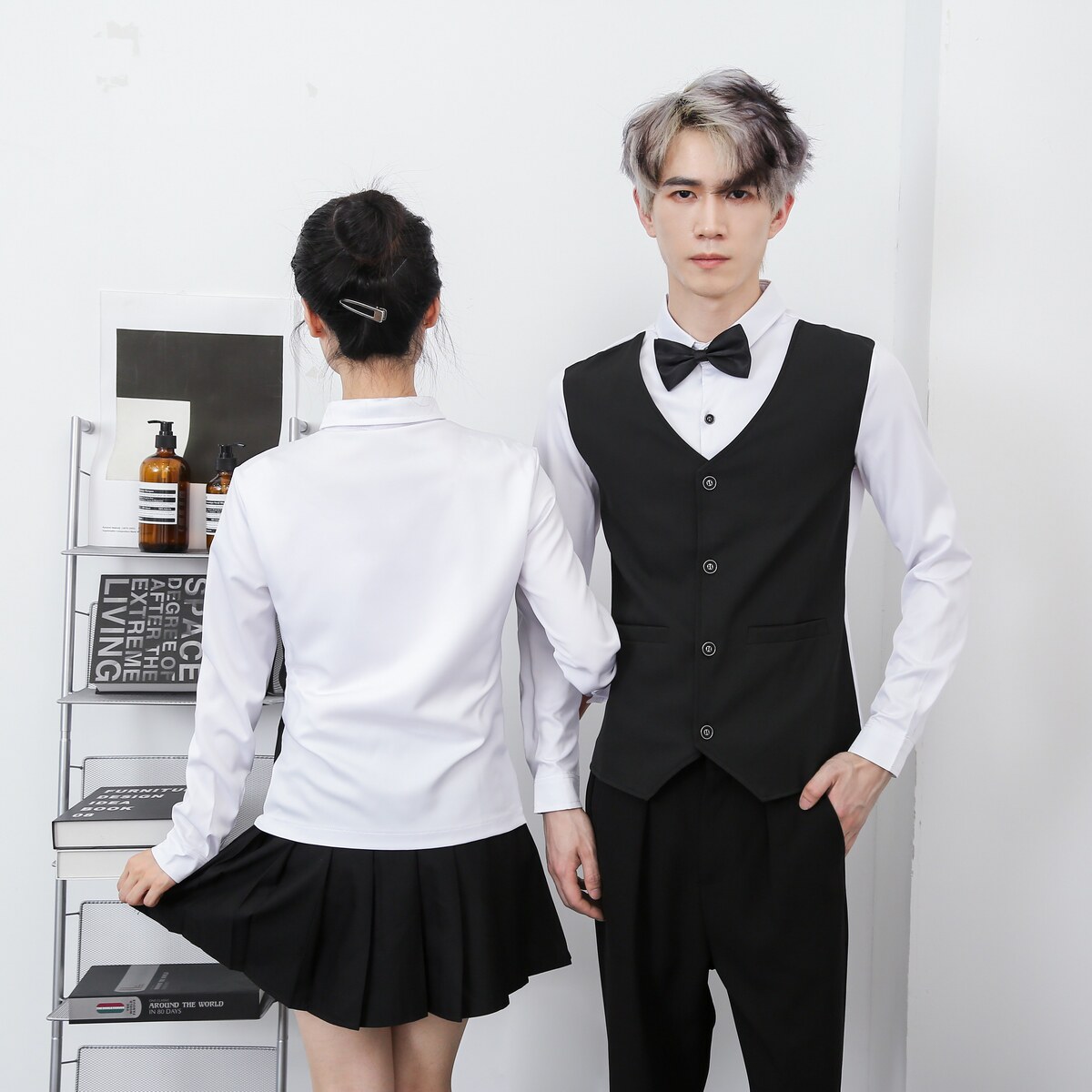 714-H3067P55控69/2025春季韩版新款简约工作服衬衫ktv酒吧制服,男装衬衫,星座714(原C313)