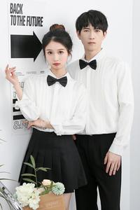 714-D3051P45控69/2025新款餐厅酒店ktv工作服衬衫迎宾伴郎服衬衣图片