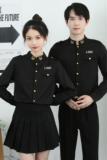 714-D610P45控65/2025春修身工作服衬衫绣花空少制服酒吧发型师，男装衬衫，星座714(原C313)