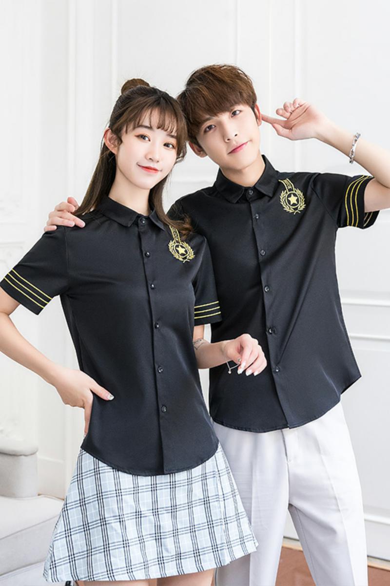714-C681P40/2025情侣装发型师夜店酒吧ktv工作制服衬衫潮S-5XL,男装衬衫,星座714(原C313)