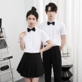 714-Y340P40控59/2025夏季短袖衬衫法师礼服修身伴郎主持服工作服，男装T恤，星座714(原C313)