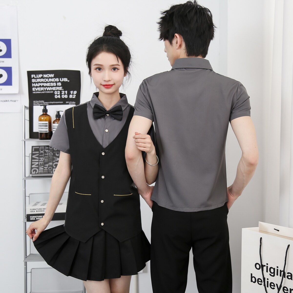 714-H6009P55控79/2025夏男女台球城工作服衬衫ktv餐厅衬衣桌球城,男装衬衫,星座714(原C313)