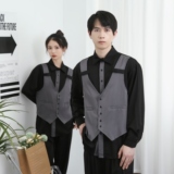 714-H3020P55控79/2025春季宽松马甲假两件发型师娱乐工作服衬衫，男装衬衫，星座714(原C313)