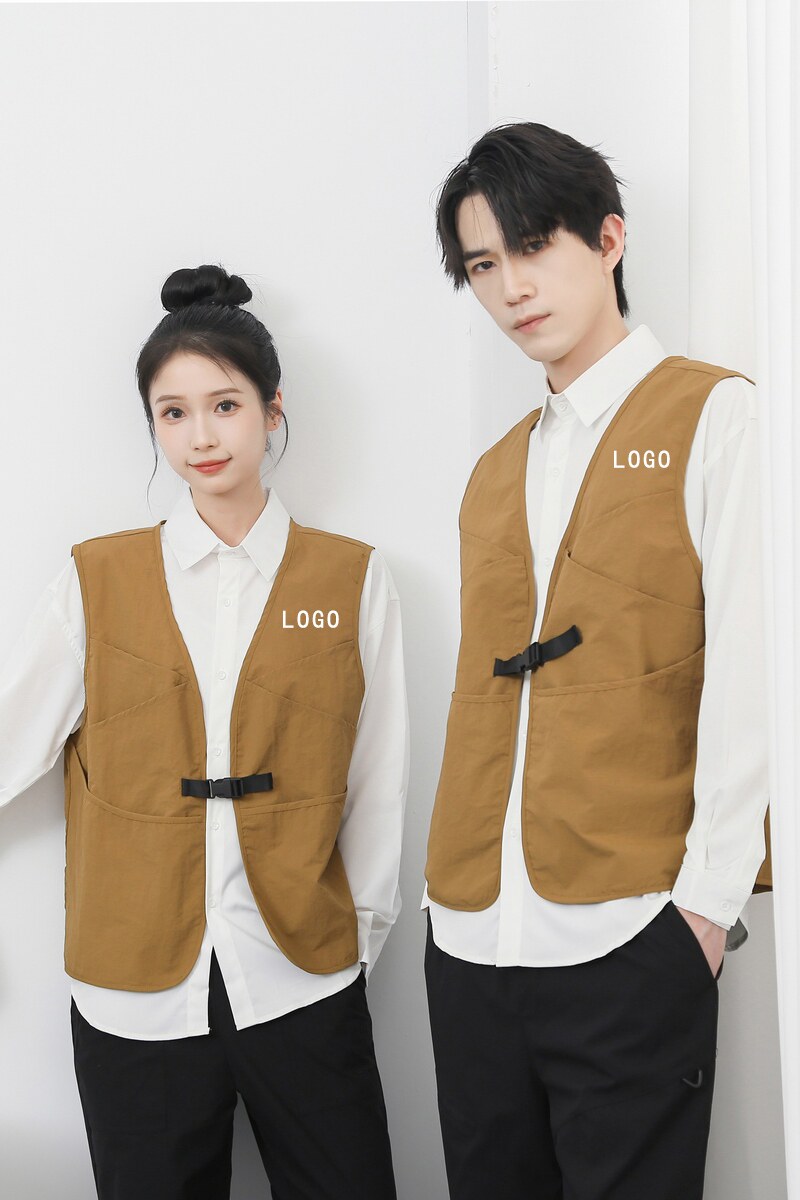 714-M3095P45控69/2025秋季马甲户外美容理发店奶茶店工作服日系,男装背心/马甲,星座714(原C313)