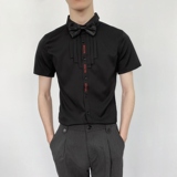 714-C631P40控59/2025夏短袖衬衫修身工作服迎宾礼服伴郎服衬衣，男装T恤，星座714(原C313)