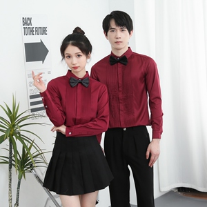 714-Y207P45控65/2026春季礼服衬衫修身迎宾伴郎发型师工作制服图片