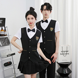 714-H669P55控79/2025新款夏装男女假两件ktv台球城流制服工作服，男装工装外套，星座714(原C313)