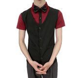714-H6005P55控69/夏季发型师ktv酒吧衬衫修身假两件团体工作服，男装衬衫，星座714(原C313)