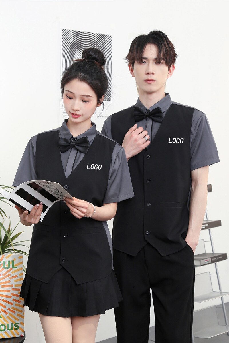 714-H3083P55控79/2025夏季工作服理发店ktv酒单工作服台球城马甲,男装背心/马甲,星座714(原C313)