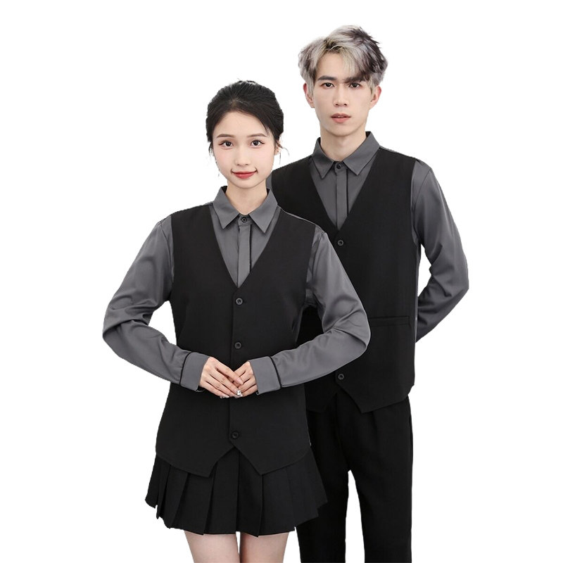 714-H3065P55控69/2024秋季假两件理发店ktv桌球城网吧工作服衬衫,男装衬衫,星座714(原C313)