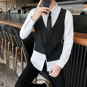 714-H657P55单人工作服2025店主风制服衬衣假两件衬衫S-5XL图片