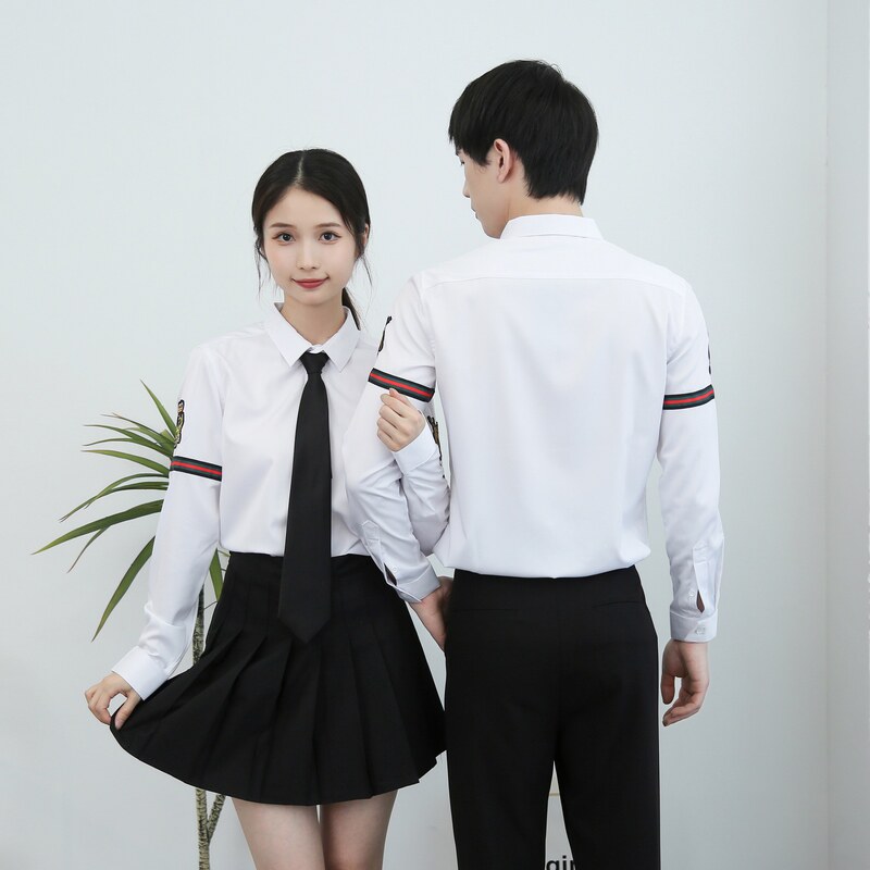 714-TD513P35/2025春季韩版男女工作服衬衫发型师奶茶店制服衬衣,男装衬衫,星座714(原C313)
