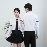 714-TD513P35/2025春季韩版男女工作服衬衫发型师奶茶店制服衬衣，男装衬衫，星座714(原C313)