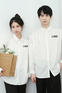714-D3043P45控65/2025春季新款韩系宽松衬衫休闲工作服潮版制服图片