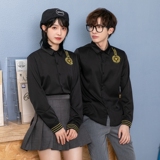 714-D656P45/2025情侣装男女同款工作服衬衫酒吧餐厅衬衣S-5XL，男装衬衫，星座714(原C313)