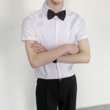 714-9340P40控59/2025短袖工作服衬衫修身ktv伴郎服衬衣法式礼服，男装T恤，星座714(原C313)