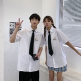 714-C661P40/2025夏情侣学院学生装短袖衬衫宽松工作服男女同款，男装T恤，星座714(原C313)