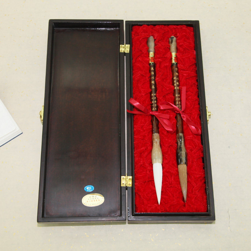 善琏王一品毛笔正品湖笔(诸葛亮书)精品套装礼盒高档礼品羊毫狼毫