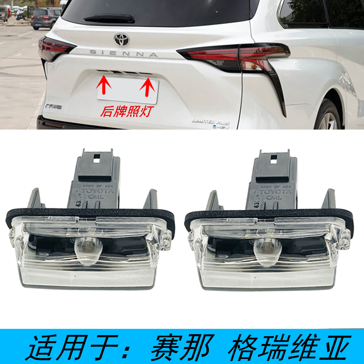 赛那格瑞维亚后车牌灯