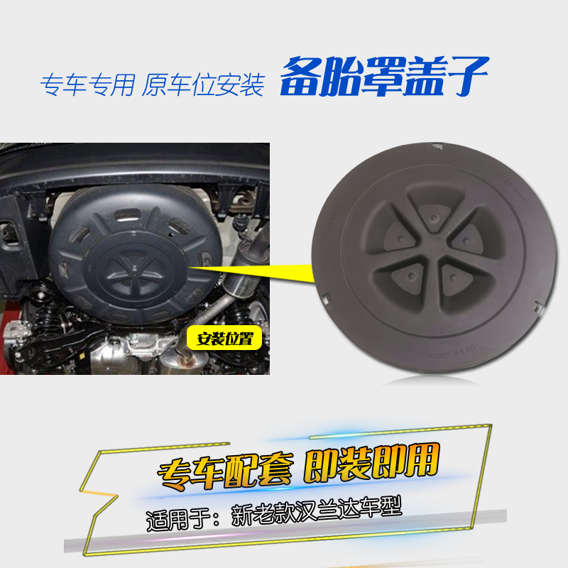適用于08-19漢蘭達裝飾蓋備胎