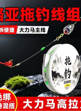 路亚逗钓线组快拆卡罗钓套装悬停拖钓春夏野钓鲫鱼路滑筏杆前导线
