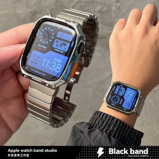 s7iwatch 适用苹果s10手表ultra3不锈钢apple表带s8金属s11