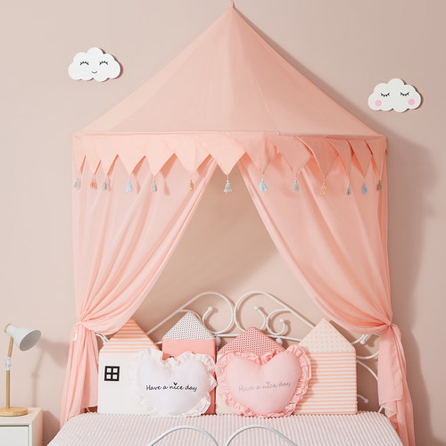 少女心儿童床幔读书角游戏屋帐篷