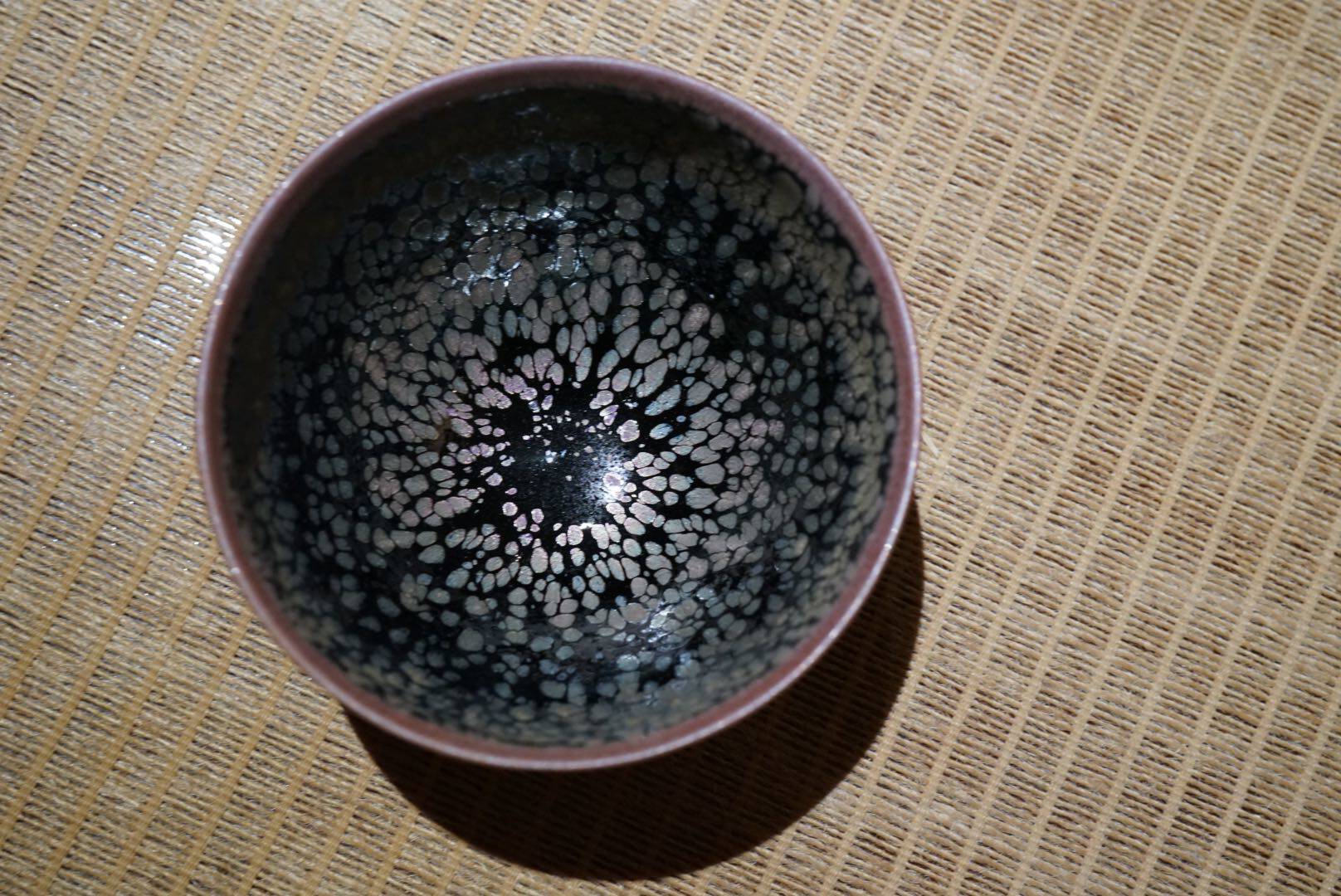 镰田幸二 耀变油滴 天目盏杯 2020年大阪展览作品 9公分束口～3号
