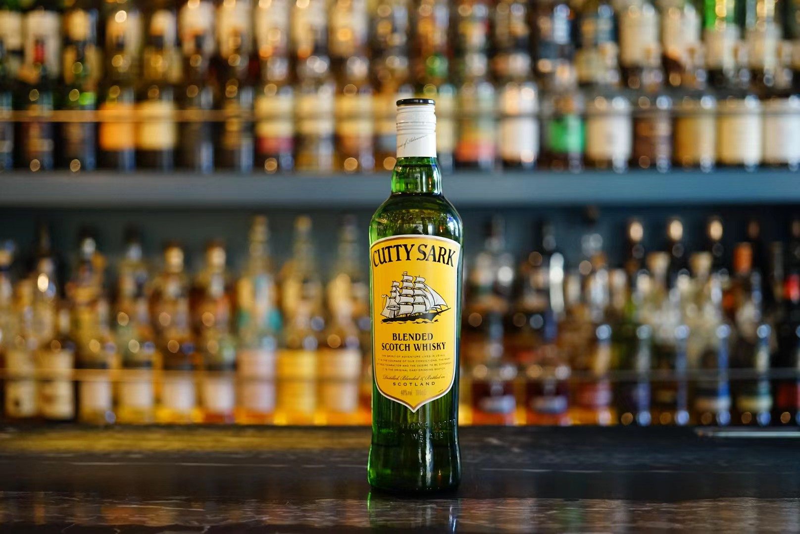 【国行正品】绿皮书cutty sark顺风苏格兰调和威士忌 可乐桶调酒