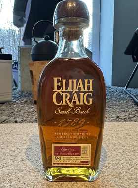 国行·Elijah Craig Rye爱利加小批量波本威士忌375ml 小酒版
