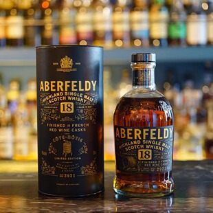 国行·Aberfeldy艾柏迪18年罗蒂丘法国红酒桶 单一麦芽威士忌