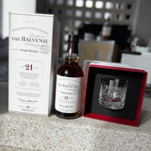 国行·The Balvenie百富21年酒杯礼盒套组 单一麦芽威士忌 洋酒