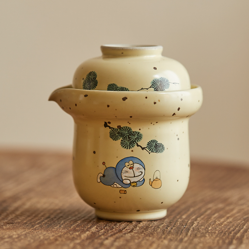陶瓷手绘一壶一杯旅行茶具