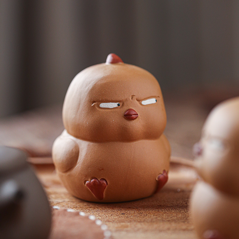 勾画紫砂手工趣味茶宠摆件