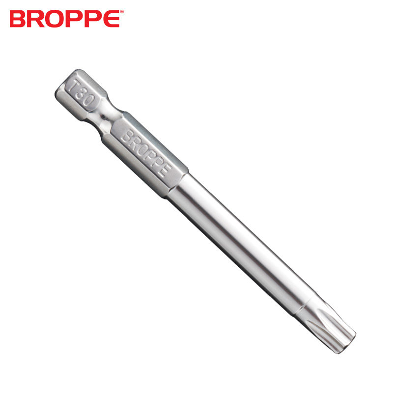 BROPPE浦派梅花批头S2电钻电动螺丝刀风批头套装强磁披头起子头