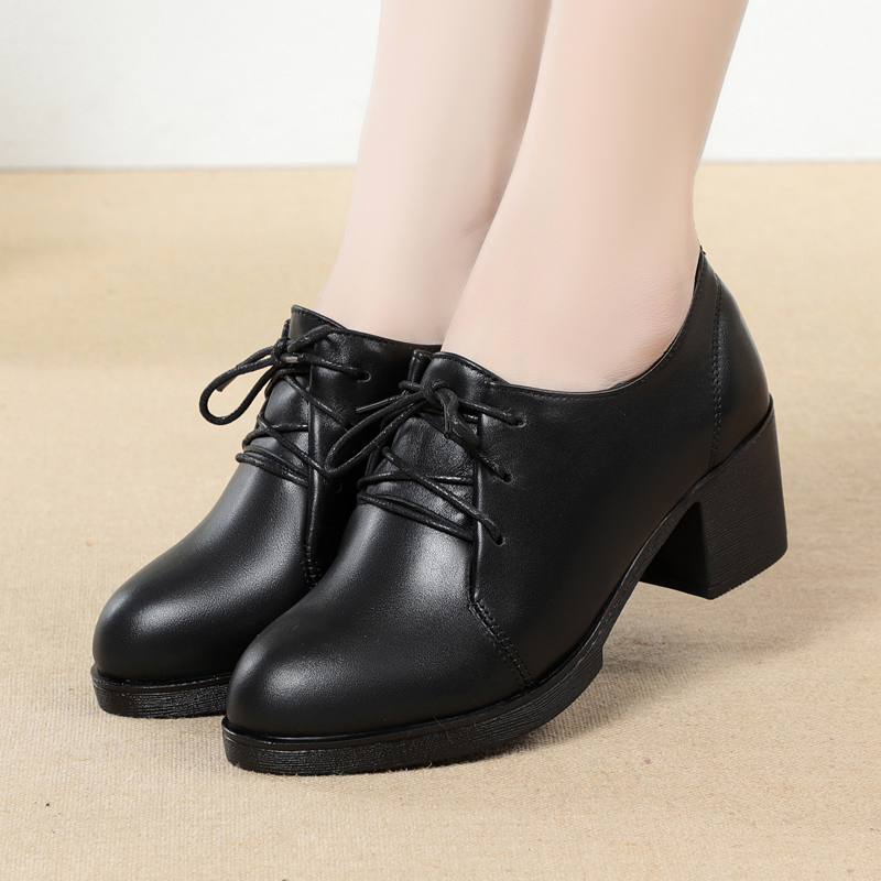 苏二十七系带皮鞋英伦休闲绑带