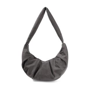 CGYYDS 福利仿羊皮绒90白鸭绒大容量斜挎流浪牛角包/磁吸扣/极简